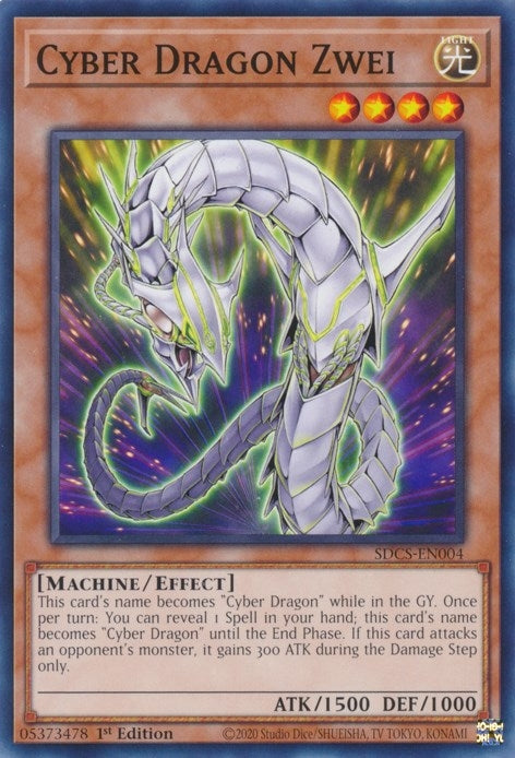 Cyber Dragon Zwei (4) (SDCS) - YuGiOh Single