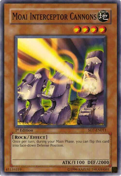 Moai Interceptor Cannons (7011) - YuGiOh Single