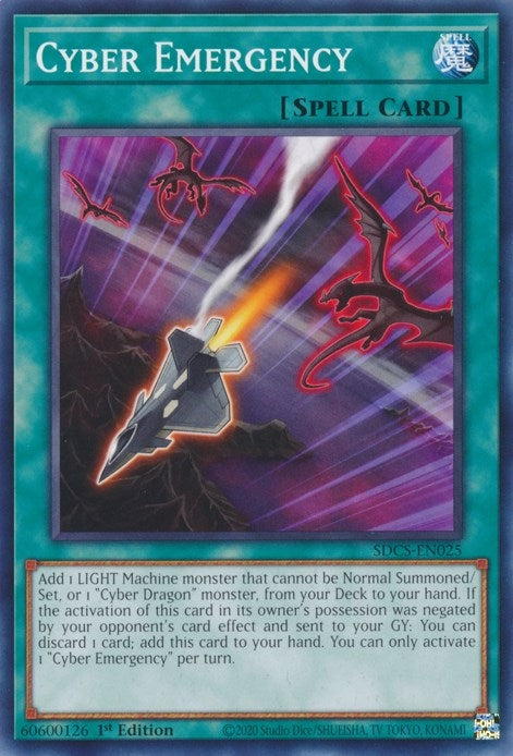 Cyber Emergency (25) (SDCS) - YuGiOh Single