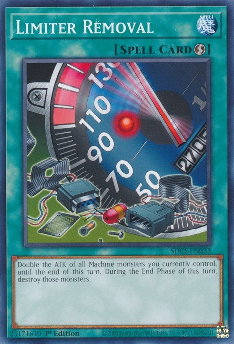 Limiter Removal (33) (SDCS) - YuGiOh Single
