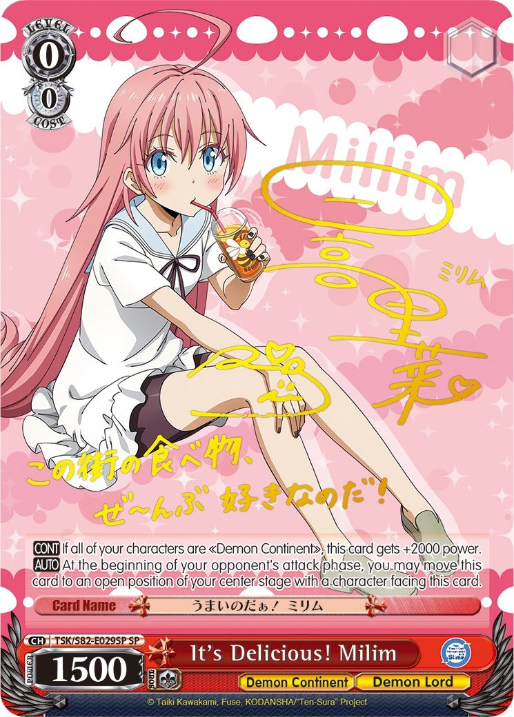 It’s Delicious! Milim (SP) (82029) [TSK/S82] - Weiss Schwarz Single
