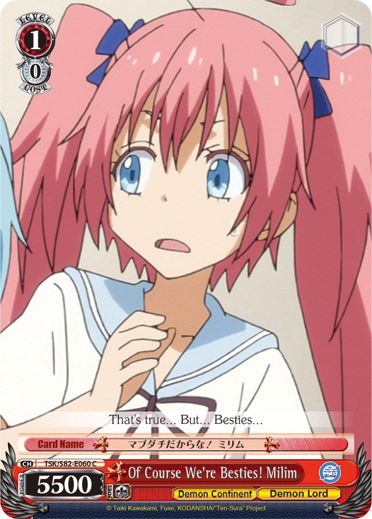 Of Course We’re Besties! Milim (82060) [TSK/S82] - Weiss Schwarz Single