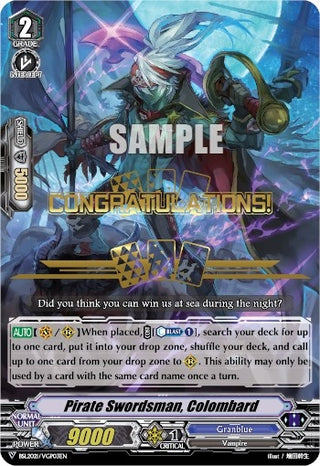 Pirate Swordsman Colombard (Hot Stamped) (202103) [EVENT] - Cardfight Vanguard Single