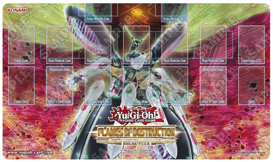 Yu-Gi-Oh! Flames of Destruction Sneak Peek Promo Game Mat - Topologic Trisbaena - Playmats Sealed