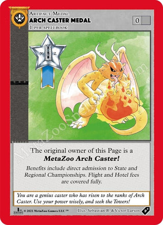 Arch Caster Medal (MEDALS) - MetaZoo Single