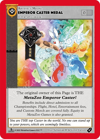 Emperor Caster Medal (MEDALS) - MetaZoo Single