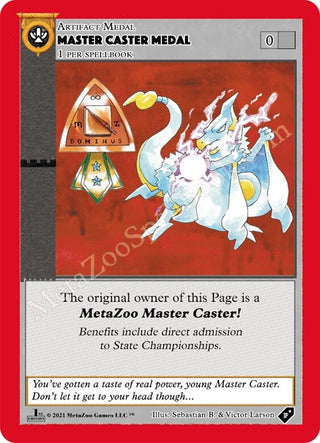 Master Caster Medal (MEDALS) - MetaZoo Single