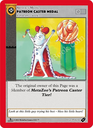 Patreon Caster Medal (MEDALS) - MetaZoo Single