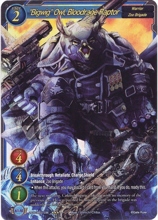 ’Bigwig’ Owl Bloodrage Raptor (Extended Art) (2021) [GB03] - Gate Ruler Single