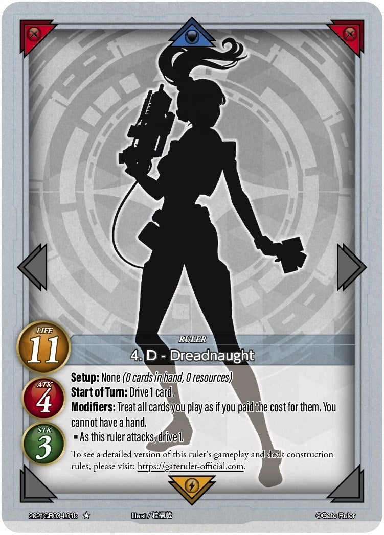 4. D - Dreadnaught (B) (2021) [GB03] - Gate Ruler Single