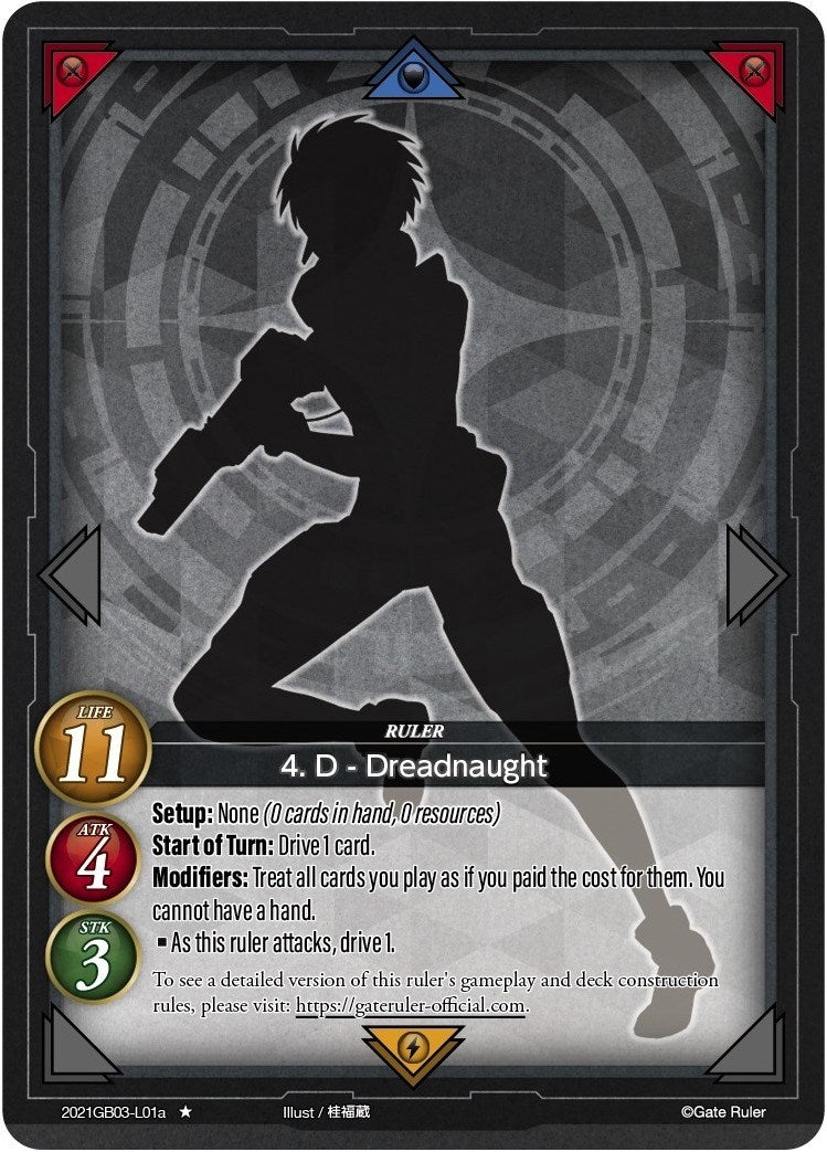 4. D - Dreadnaught (A) (2021) [GB03] - Gate Ruler Single