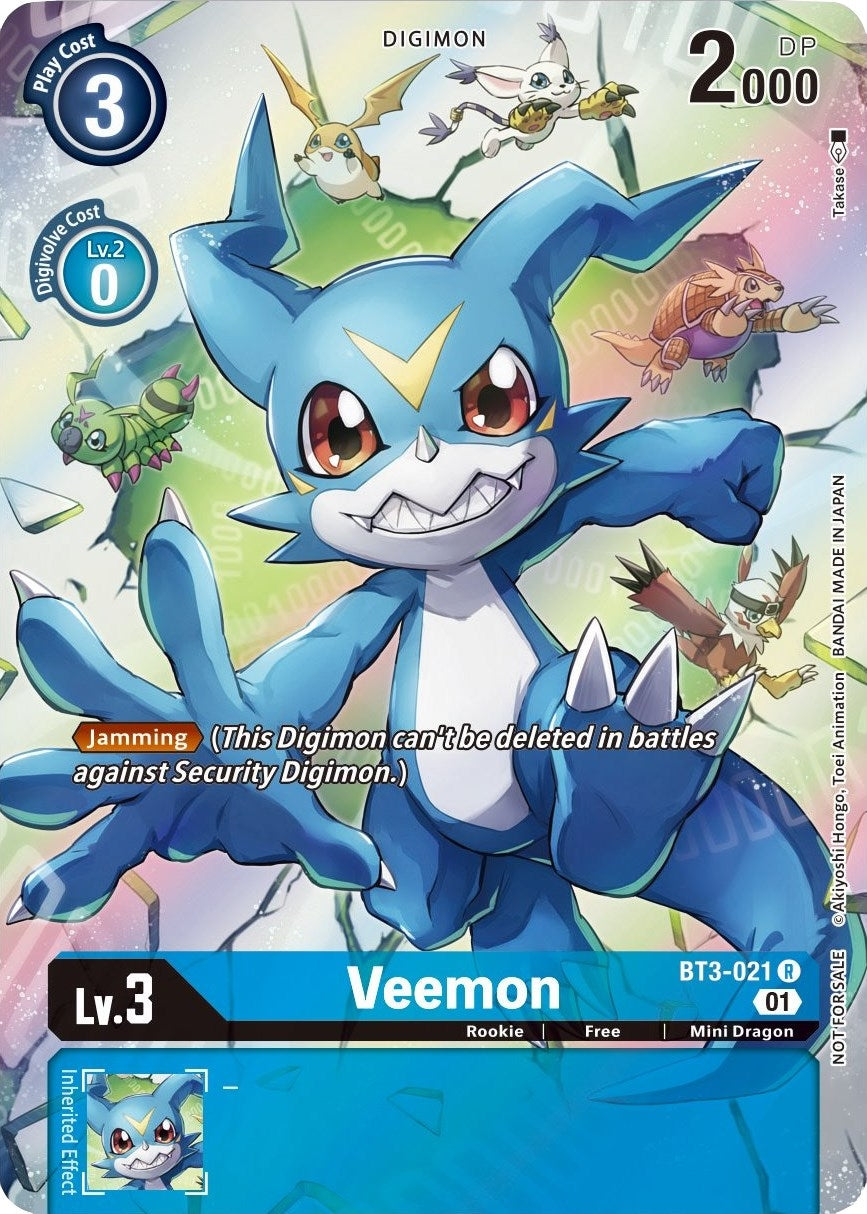 Veemon (1-Year Anniversary Box Topper) (3021) [BT01-03] - Digimon Card Game Single