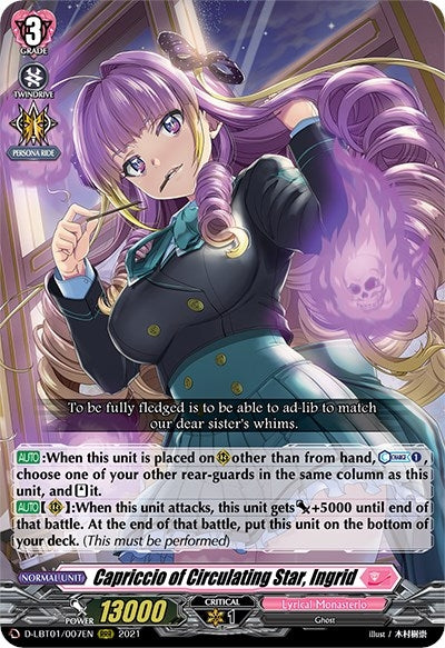 Capriccio of Circulating Star Ingrid (1007) [D-LBT01] - Cardfight Vanguard Single