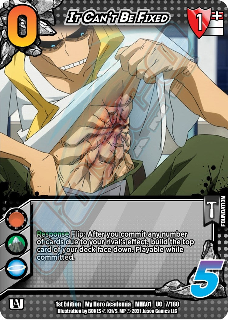 It Can’t Be Fixed (7) [MHA] - UniVersus Single