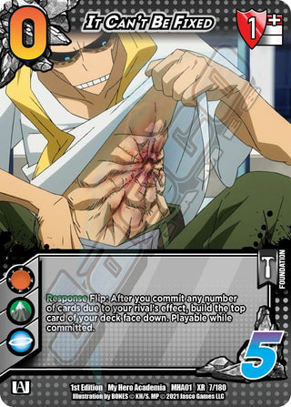 It Can’t Be Fixed (XR) (7) [MHA] - UniVersus Single