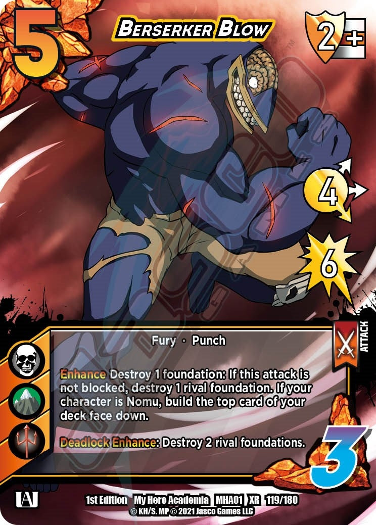 Berserker Blow (XR) (119) [MHA] - UniVersus Single