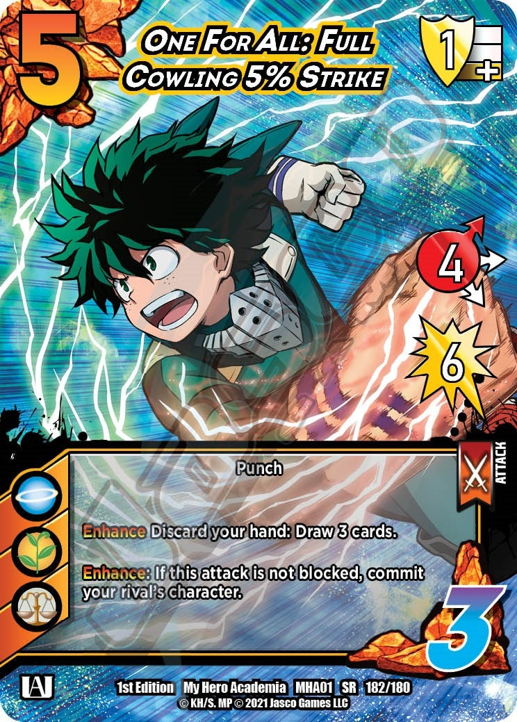 One For All: Full Cowling 5% Strike (182) [MHA] - UniVersus Single