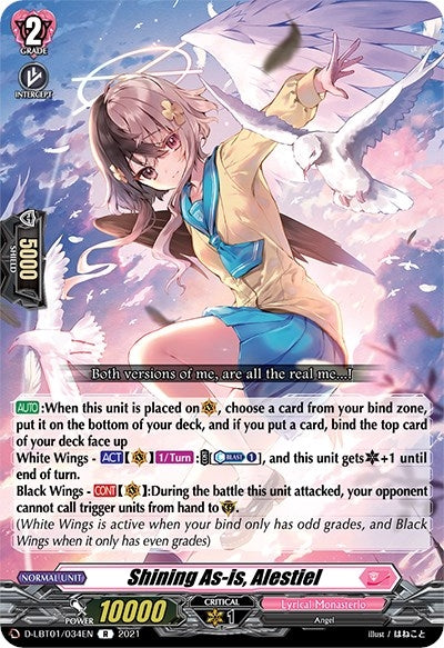 Shining As-is Alestiel (1034) [D-LBT01] - Cardfight Vanguard Single