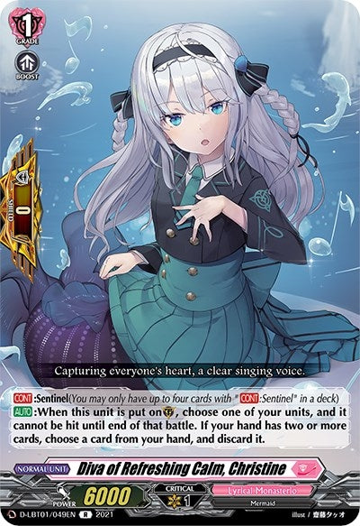 Diva of Refreshing Calm Christine (1049) [D-LBT01] - Cardfight Vanguard Single