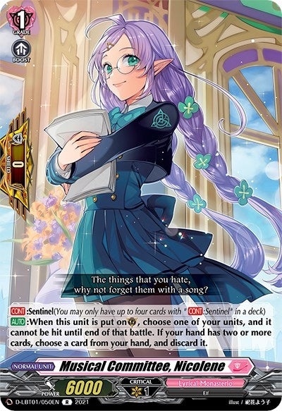 Musical Committee Nicolene (1050) [D-LBT01] - Cardfight Vanguard Single
