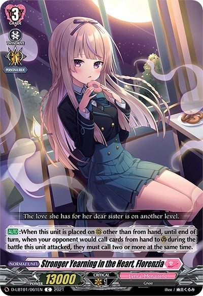 Stronger Yearning in the Heart Florenzia (1061) [D-LBT01] - Cardfight Vanguard Single