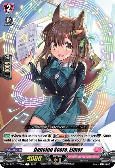 Dancing Score Elmer (1073) [D-LBT01] - Cardfight Vanguard Single