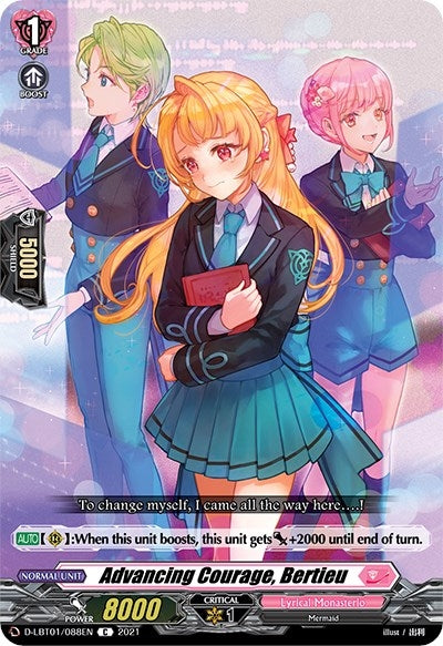 Advancing Courage Bertieu (1088) [D-LBT01] - Cardfight Vanguard Single