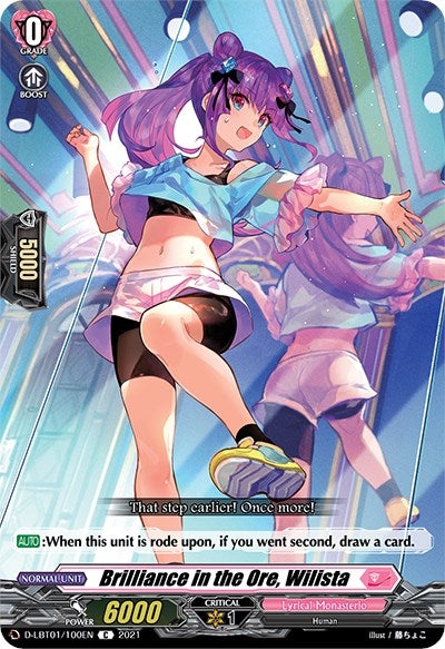Brilliance in the Ore Wilista (1100) [D-LBT01] - Cardfight Vanguard Single