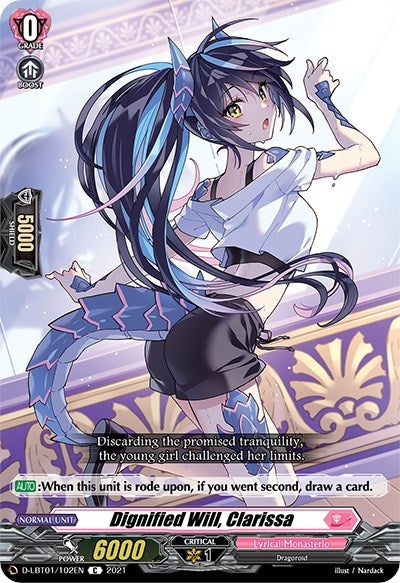 Dignified Will Clarissa (1102) [D-LBT01] - Cardfight Vanguard Single