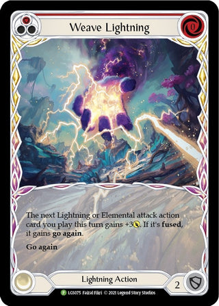 Weave Lightning (Red) (75) [PR] - Flesh and Blood TCG Single
