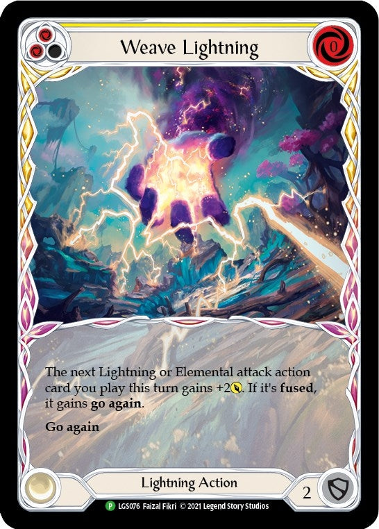 Weave Lightning (Yellow) (76) [PR] - Flesh and Blood TCG Single