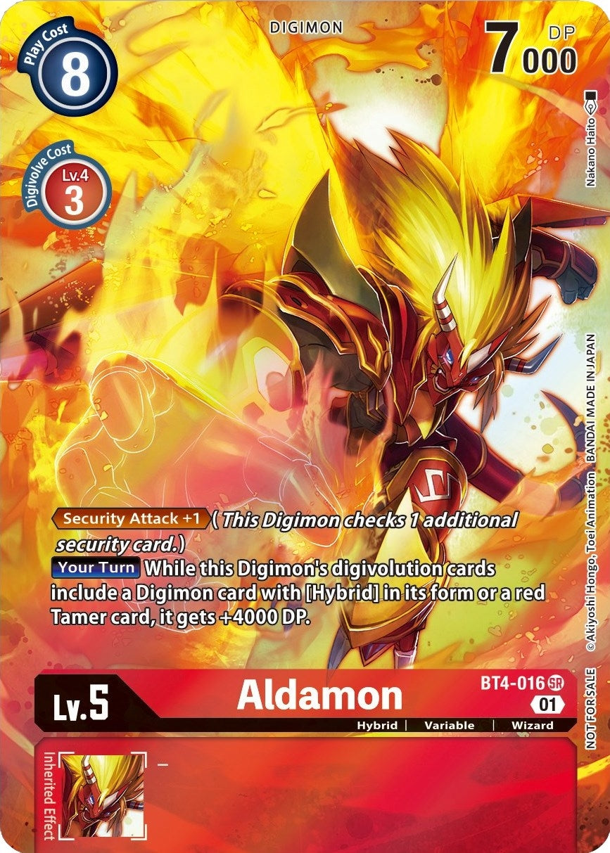 Aldamon (1-Year Anniversary Box Topper) (4016) [BT04] - Digimon Card Game Single