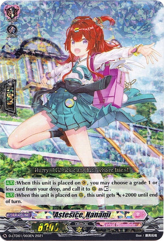Astesice Nanami (RRR Foil) (1003) [D-LTD01] - Cardfight Vanguard Single
