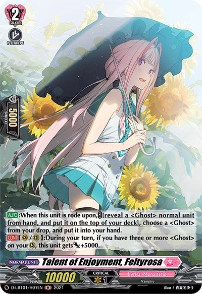 Talent of Enjoyment Feltyrosa (Holo) (107) [D-LBT01] - Cardfight Vanguard Single