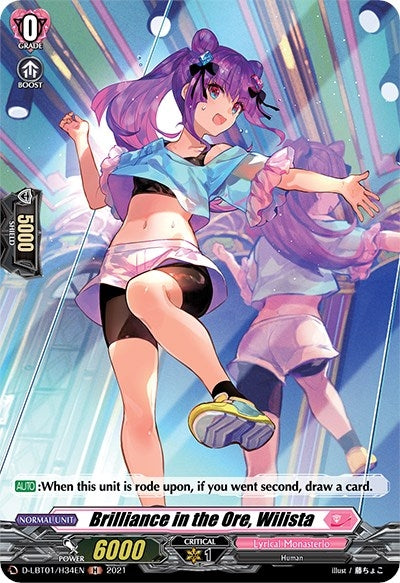 Brilliance in the Ore Wilista (Holo) (134) [D-LBT01] - Cardfight Vanguard Single