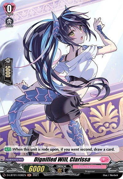 Dignified Will Clarissa (Holo) (136) [D-LBT01] - Cardfight Vanguard Single