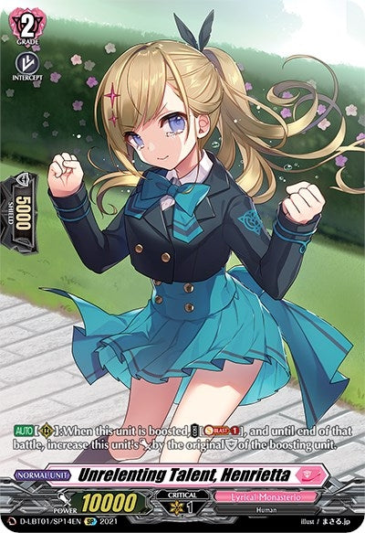 Unrelenting Talent Henrietta (SP) (114) [D-LBT01] - Cardfight Vanguard Single