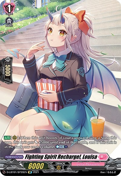 Fighting Spirit Recharge! Louisa (SP) (120) [D-LBT01] - Cardfight Vanguard Single