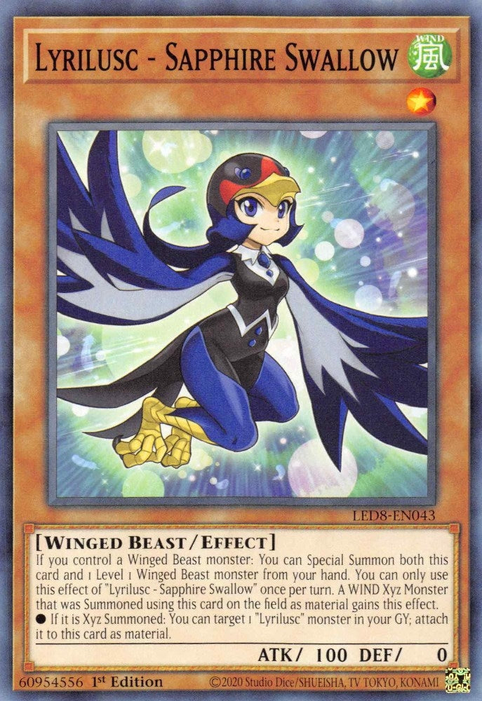 Lyrilusc - Sapphire Swallow (8043) (LED8) - YuGiOh Single