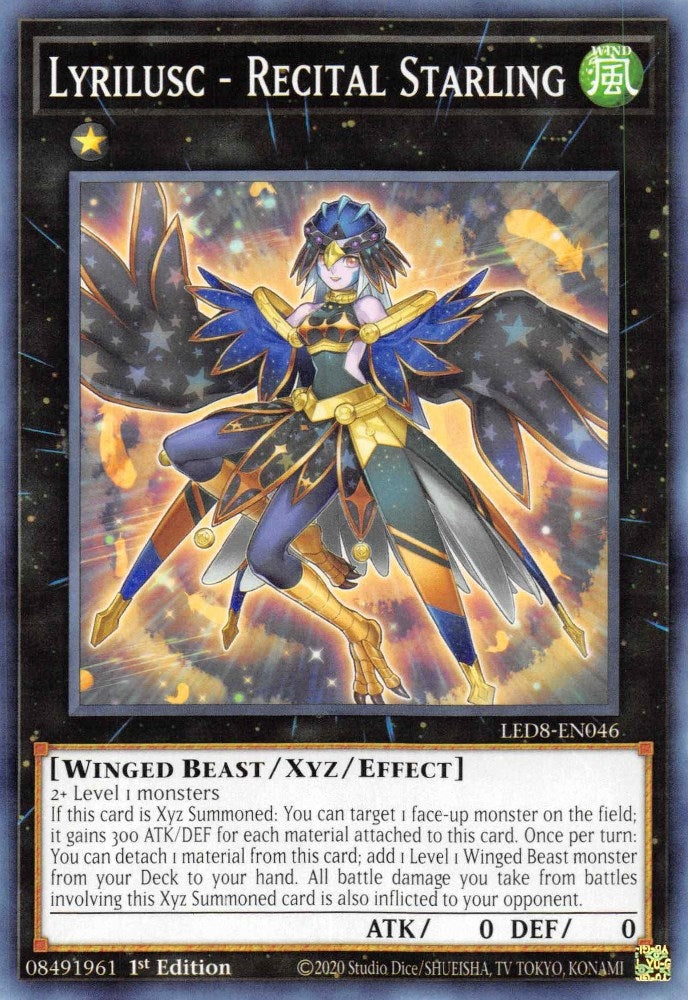 Lyrilusc - Recital Starling (8046) (LED8) - YuGiOh Single