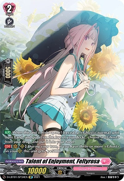 Talent of Enjoyment Feltyrosa (SP) (134) [D-LBT01] - Cardfight Vanguard Single