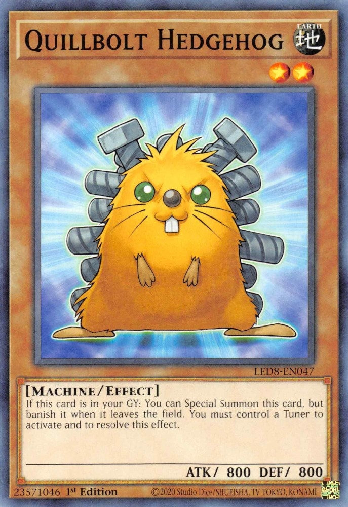 Quillbolt Hedgehog (8047) (LED8) - YuGiOh Single