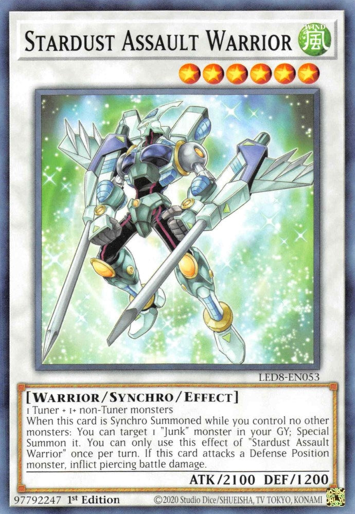 Stardust Assault Warrior (8053) (LED8) - YuGiOh Single