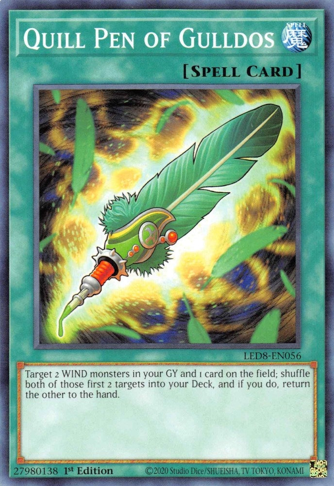 Quill Pen of Gulldos (8056) (LED8) - YuGiOh Single