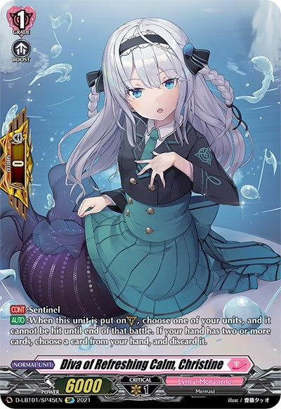 Diva of Refreshing Calm Christine (SP) (145) [D-LBT01] - Cardfight Vanguard Single