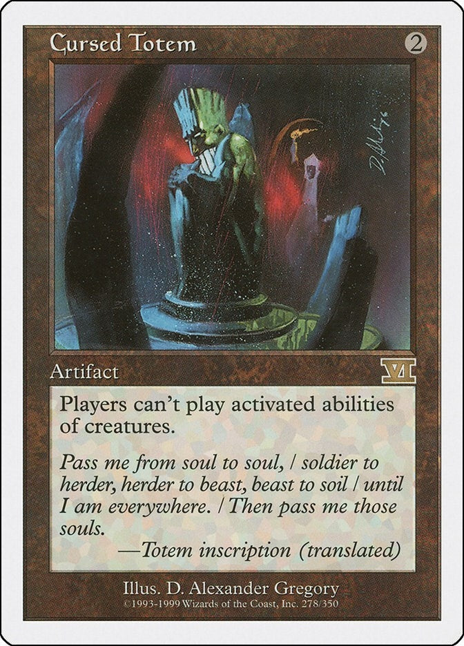 Cursed Totem (278) [6ED] - MTG Single
