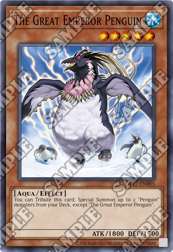 The Great Emperor Penguin (17005) (OP17) - YuGiOh Single