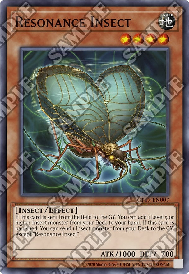 Resonance Insect (17007) (OP17) - YuGiOh Single