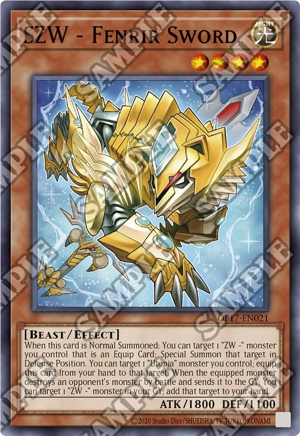 SZW - Fenrir Sword (17021) (OP17) - YuGiOh Single