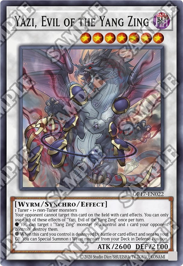 Yazi Evil of the Yang Zing (17022) (OP17) - YuGiOh Single